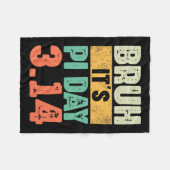 自閉症クール意識ギフト フリースブランケット (正面(横))