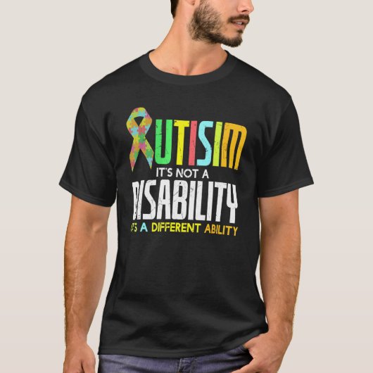 自閉症クールNo障害Just Another Ability Car Tシャツ (正面)