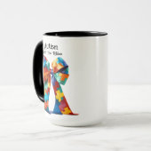 自閉症コーヒーマグ マグカップ (正面左)