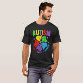 自閉症サポート キッズ 親 子供 自閉症啓発 Tシャツ (正面フル)