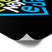 自閉症サポート - 異なっても劣等ではない ポスター (角)