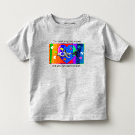 自閉症サメ 2T グレー トドラーTシャツ