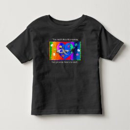 自閉症サメ 2T ブラック トドラーTシャツ