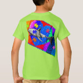 自閉症サメ Tシャツ (裏面)