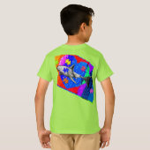 自閉症サメ Tシャツ (裏面フル)