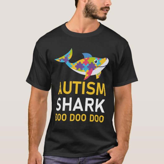自閉症シャーク Tシャツ (正面)