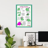 自閉症シンボルや象徴 ポスター (ホームオフィス)