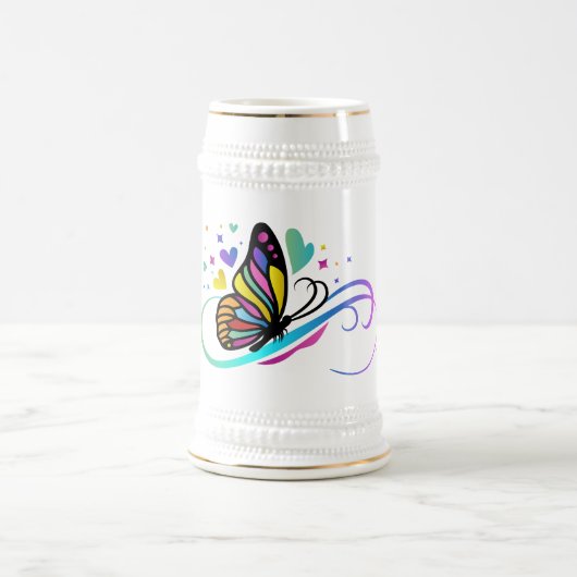 自閉症シンボルギフトマグ ビールジョッキ (中央)