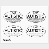 自閉症シール 楕円形シール (シート)