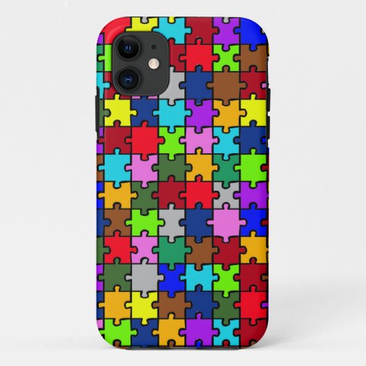 自閉症ジグソーケース Case-Mate iPhoneケース (裏面)