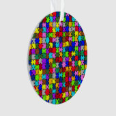 自閉症ジグソー オーナメント (正面)