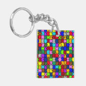 自閉症ジグソー キーホルダー (正面左)