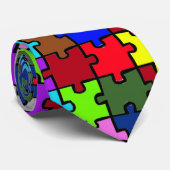 自閉症ジグソー ネクタイ (ロール)