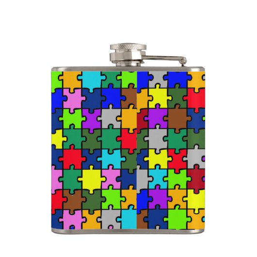 自閉症ジグソー フラスク (裏面)