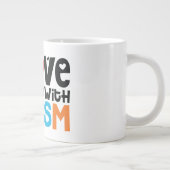 自閉症ジャンボマグ ジャンボコーヒーマグカップ (右)