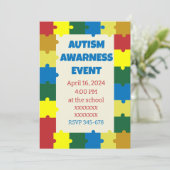自閉症スクールアワーネスイベント 招待状 (スタンド正面)