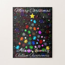 自閉症スノーフレーク・クリスマスツリー ジグソーパズル