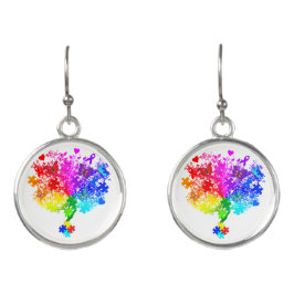 自閉症スペクトラムツリー イヤリング