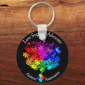 自閉症スペクトラムツリー キーホルダー (正面)