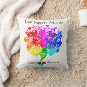 自閉症スペクトラムツリー クッション (ブランケット)