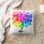 自閉症スペクトラムツリー クッション (ブランケット)