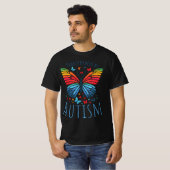 自閉症スペクトラム - 変容する蝶 Tシャツ (正面フル)