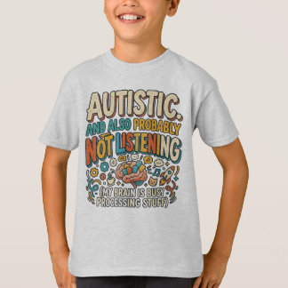 自閉症スペクトラム 聞いていない Tシャツ