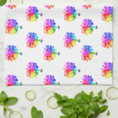 自閉症スペクトルの木 キッチンタオル (折り畳み)