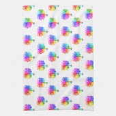 自閉症スペクトルの木 キッチンタオル (縦)