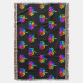 自閉症スペクトルの木 スローブランケット (正面縦)