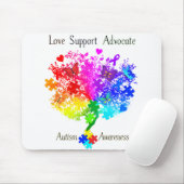 自閉症スペクトルの木 マウスパッド (マウス)