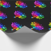 自閉症スペクトルの木 ラッピングペーパー (角)