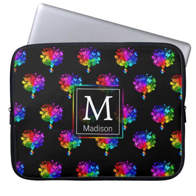 自閉症スペクトルの木 ラップトップスリーブ (正面)