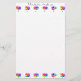 自閉症スペクトルの木 便箋