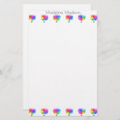 自閉症スペクトルの木 便箋 (正面/裏面)