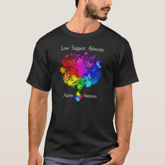 自閉症スペクトルの木 Tシャツ (正面)
