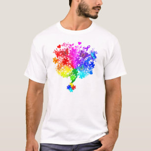自閉症スペクトルの木 Tシャツ