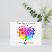 自閉症スペクトルツリー ポストカード (スタンド正面)