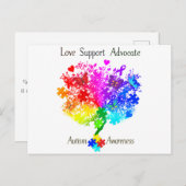 自閉症スペクトルツリー ポストカード (正面/裏面)