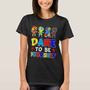 自閉症スペクトル障害スーパーヒーローパズル自閉症 Tシャツ