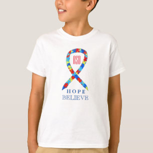 自閉症スペクトル障害(ASD)認識度シャツ Tシャツ