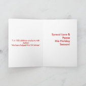 自閉症チャリティクリスマスカード シーズンカード (内部)