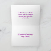 自閉症チャリティクリスマスカード シーズンカード (内部)