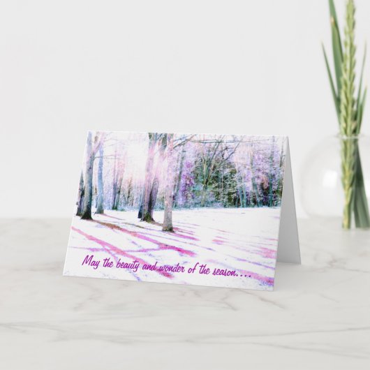 自閉症チャリティクリスマスカード シーズンカード (正面)