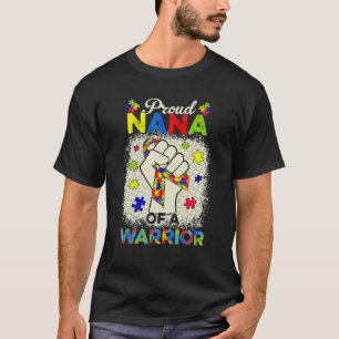 自閉症ナナ自閉症意識の戦士サポートAu Tシャツ