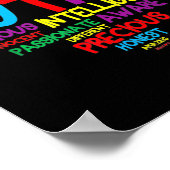 自閉症ハート自閉症誇りを持った意識ママ ポスター (角)