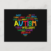 自閉症ハート自閉症誇りを持った意識ママGif ポストカード (正面)