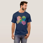 自閉症ハートTシャツ Tシャツ (正面フル)