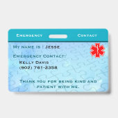 自閉症バッジ バッジ (裏面)