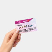 自閉症バッジ ピンク バッジ (手持ち)